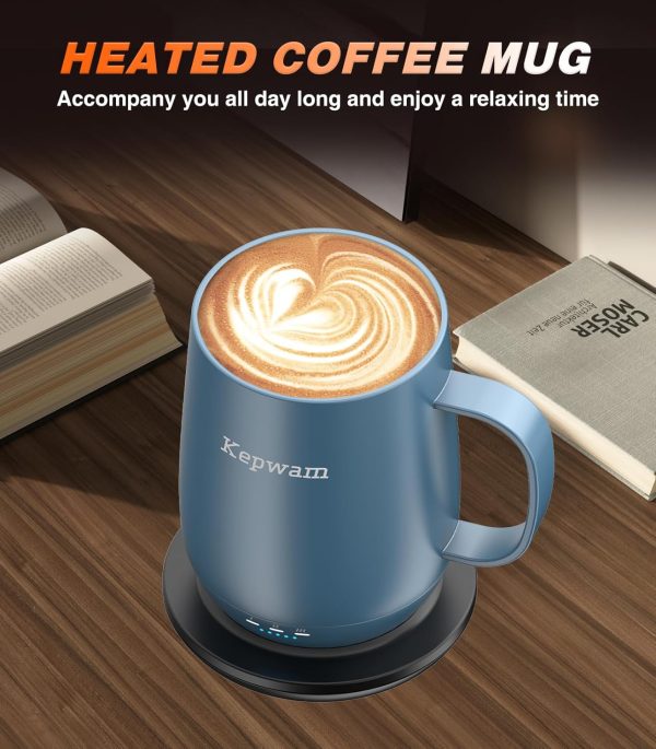 <p>Sure! Here’s an engaging, SEO-friendly version of your product title:</p>
<p><strong>Smart Self-Heating Coffee Mug - 16oz Temperature Control Mug with 150 Min Battery Life, Keeps Drinks Hot Up to 149°F - Perfect Gift for Mom & Dad (No App Required)</strong></p> - Image 5