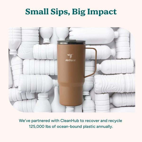 Stay Refreshed with the REDUCE 24 oz Hot1 Vacuum Insulated Mug – Perfect for Tea, Coffee & More! Featuring Flo-Motion Lid & Handle, Fits in Cupholders, & Keeps Beverages Hot for Up to 8 Hours! - Image 8