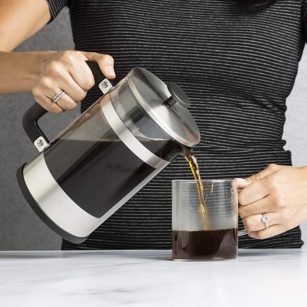 <p><strong>Primula 2-in-1 Coffee Maker: Brew Rich French Press and Refreshing Cold Brew Coffee with Ease – Comfortable Grip Handle & Durable Glass Carafe, Perfect for 6 Cups!</strong></p> - Image 10