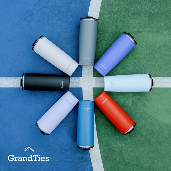 <p><strong>GRANDTIES 20oz Cobalt Blue Insulated Coffee Tumbler | Reusable Double-Walled Stainless Steel Travel Mug with Leak-Proof Tritan Lid | Perfect for Hot & Cold Beverages!</strong></p> - Image 6