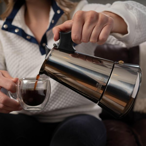 London Sip Premium Stainless Steel Moka Pot Espresso Maker & Coffee Spoon Set – Brew Perfect Espresso at Home! - Image 7